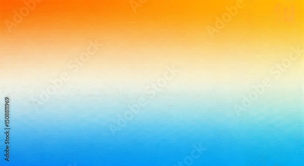 Fototapeta Abstract color gradient background grainy orange blue yellow white noise texture