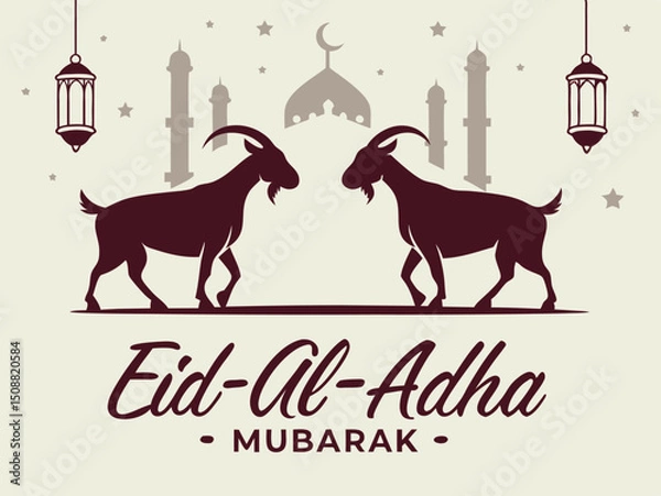 Obraz Eid ul Adha Mubarak Celebration designs 