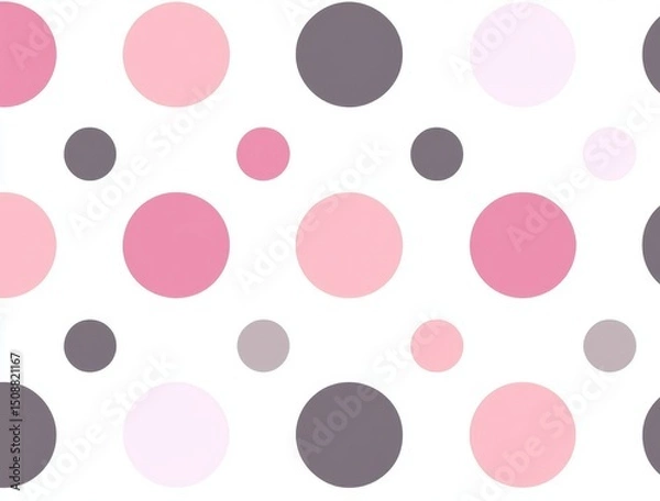 Fototapeta Colorful Circles Seamless Pattern