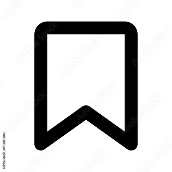 Fototapeta Bookmark icon . for mobile concept and web design. vector illustration