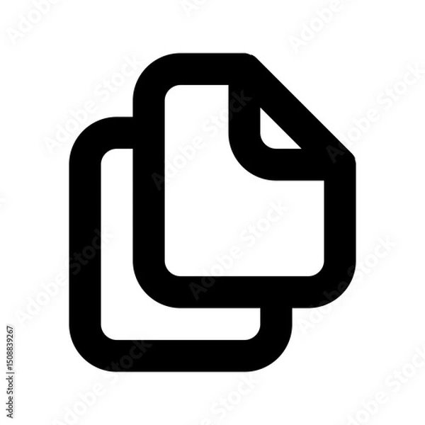 Fototapeta Copy icon. sign for mobile concept and web design. vector illustration