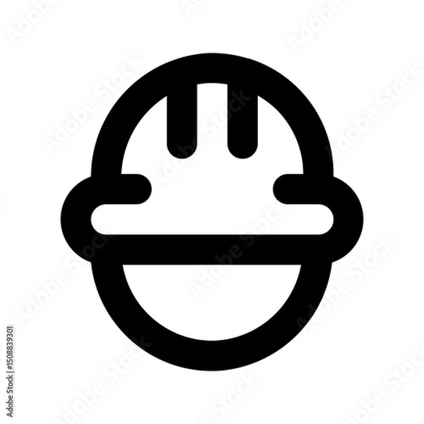 Fototapeta Construction worker icon for mobile concept and web design on white background