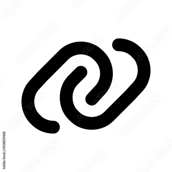 Fototapeta Link icon. Chain Symbol. for mobile concept and web design. vector illustration on white background