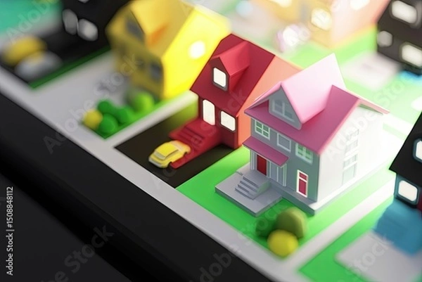 Fototapeta A vibrant infographic compares rental prices across different companies, showcasing savvy customer choices in a digital world.