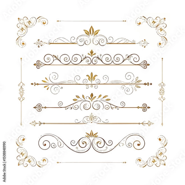 Obraz Transparent PNG available
Elegant decorative dividers, ornate line separators, vintage flourish designs, whimsical borders, and charming embellishments for creative projects, invitations, and layouts 