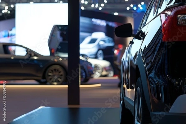 Fototapeta A digital platform displays a wide range of rental vehicles with vibrant images and necessary details. The user-friendly interface invites potential clients to explore th