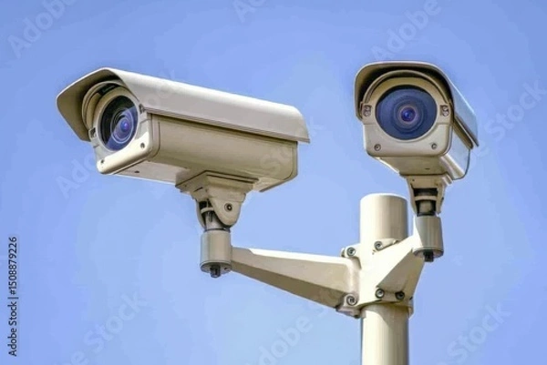 Fototapeta cctv security camera system