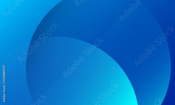 Fototapeta Abstract blue background with waves. Vector illustration