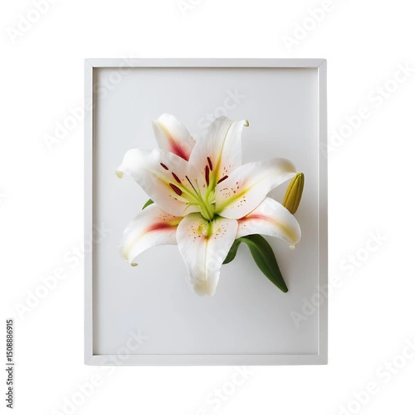 Fototapeta Colorful Floral Frame with a Simple Unique Touch
