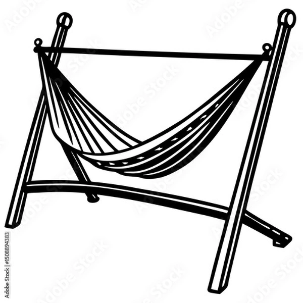 Obraz hammock on a white background
