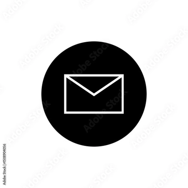 Fototapeta a vector illustration of a mail icon