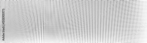 Fototapeta Abstract halftone wave dotted background. Futuristic twisted grunge pattern, dot, circles.  Vector modern optical pop art texture for posters, business cards, cover, labels mock-up, stickers layout