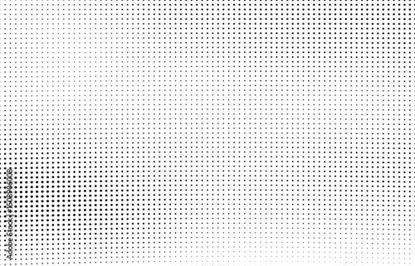Obraz Abstract halftone wave dotted background. Futuristic twisted grunge pattern, dot, circles.  Vector modern optical pop art texture for posters, business cards, cover, labels mock-up, stickers layout