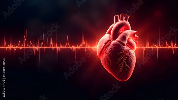 Fototapeta Heartbeat of a Trader – The Pulse of Forex Trading