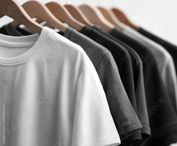 Obraz Shirts on Hangers created with Generative AI Technology, ai, generative