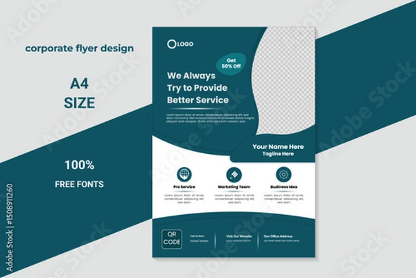 Obraz Clean Corporate Brochure Layout