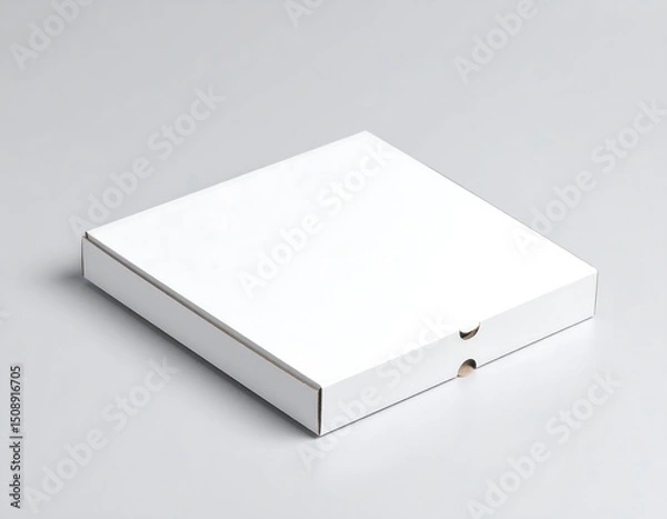 Obraz Empty white pizza box