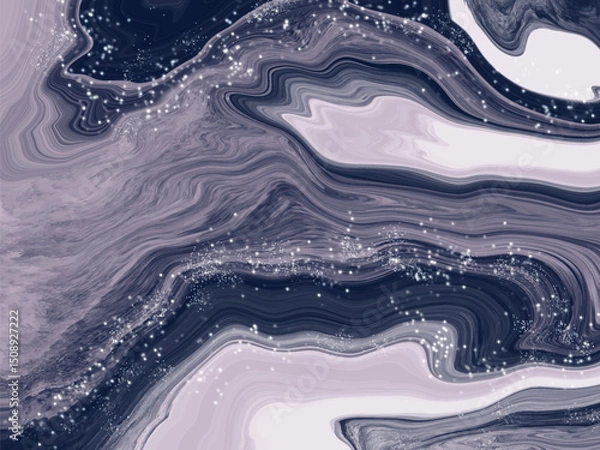 Fototapeta Abstract ocean- ART. Natural Luxury, Blue marble abstract background texture, marbling with natural luxury style swirls of marble , Liquid marble pattern