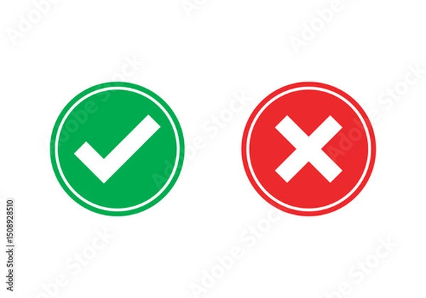 Obraz yes and no buttons