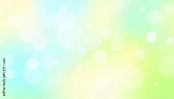 Fototapeta Soft colorful abstract background digital art light bokeh minimalist artistic calm vibe