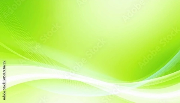 Fototapeta Dynamic green abstract background design digital art visual content modern aesthetics artistic viewpoint nature inspired