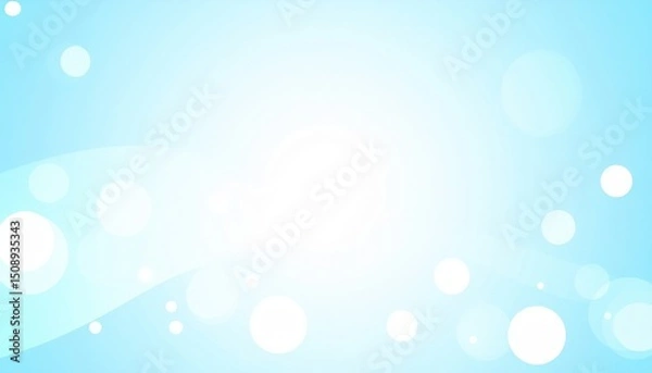 Fototapeta Bright blue abstract background digital art modern design soft focus visual concept