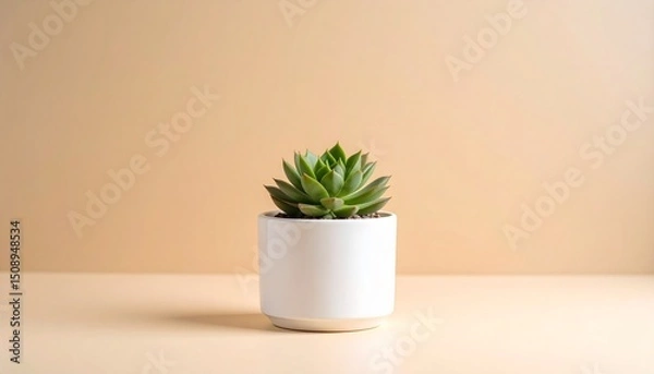 Fototapeta cactus in a pot on the wall