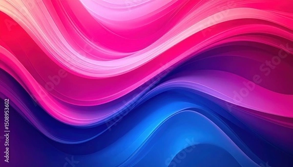 Fototapeta Abstract Colorful Wavy Background Design