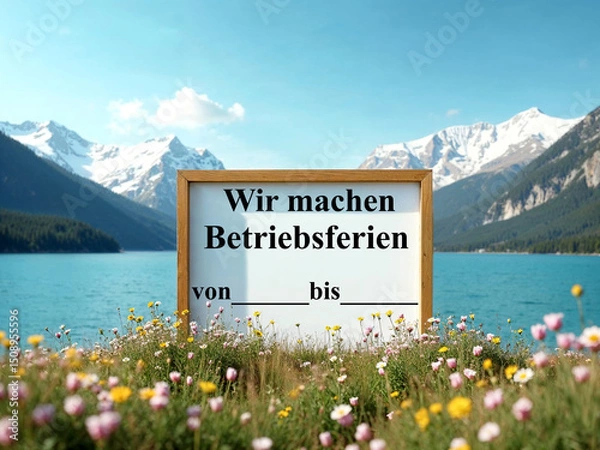 Obraz Wir machen Betriebsferien