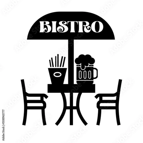 Fototapeta Bistro table