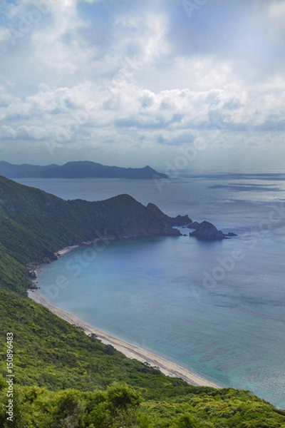 Fototapeta Takateru point(famous lookout point in Kakeroma island)