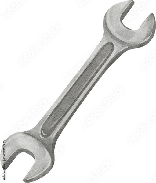 Obraz watercolor wrench