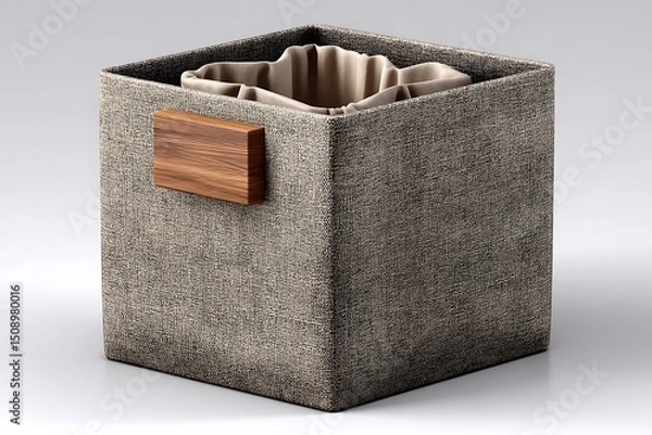 Fototapeta Simple fabric storage cube high resolution image