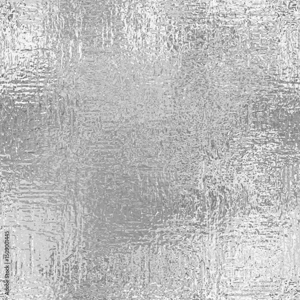 Fototapeta Silver foil seamless pattern, glitter texture
