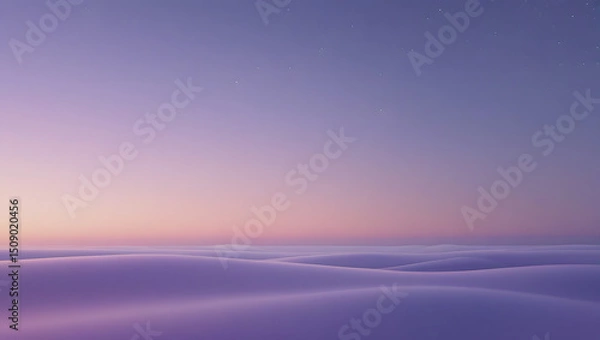 Fototapeta 4K soft twilight gradient wallpaper, smooth blend of muted purples, peach, and sky blue, dreamy dusk light, minimalist aesthetic, gentle fades and ambient calm atmosphere, high-resolution desktop back