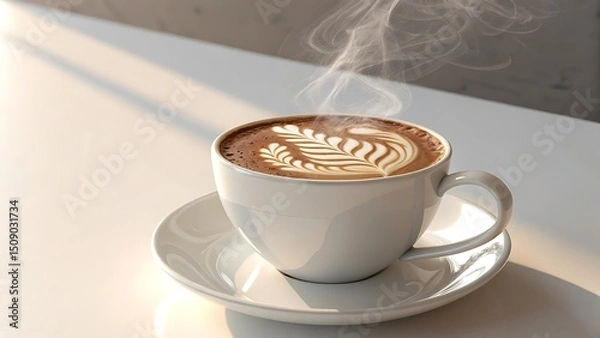 Obraz cup of coffee with milk