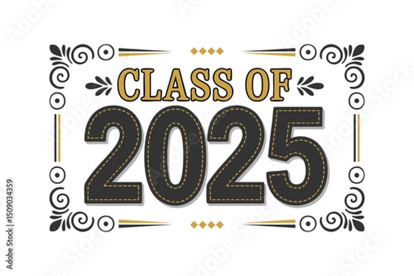 Fototapeta graduation class of 2025.