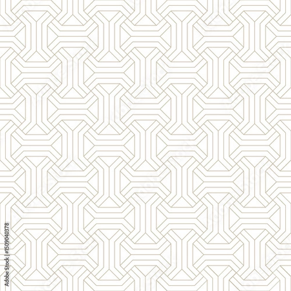 Fototapeta Vector seamless texture. Modern geometric pattern with hexagons.