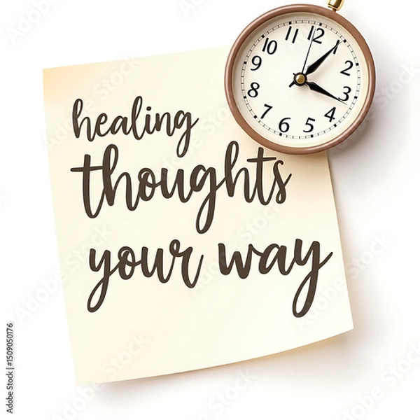 Obraz Healing thoughts your way a motivational message