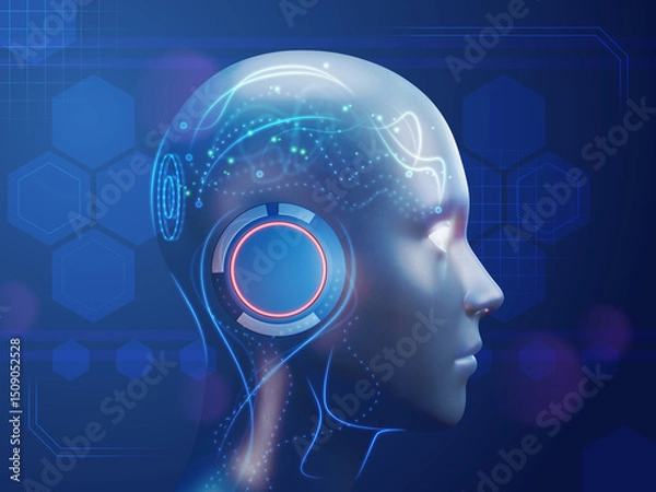 Fototapeta Simulation of the human mind