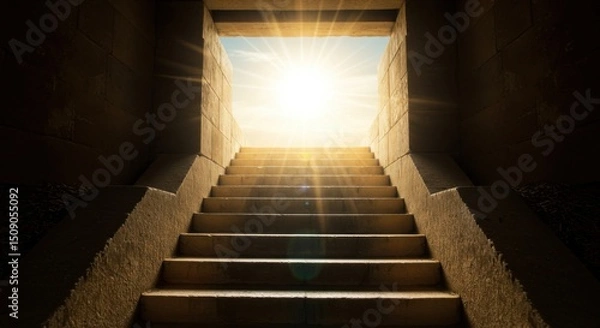 Obraz Steps Leading to the Risen Christ