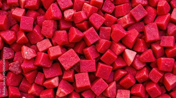 Fototapeta  Red Cubes Close-Up