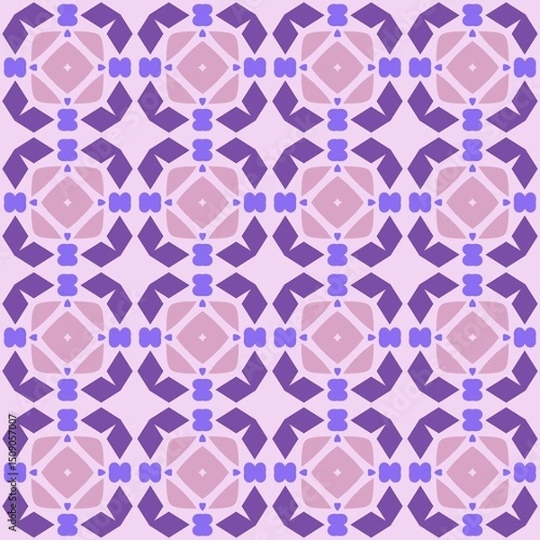 Obraz Symmetrical Dance seamless pattern
