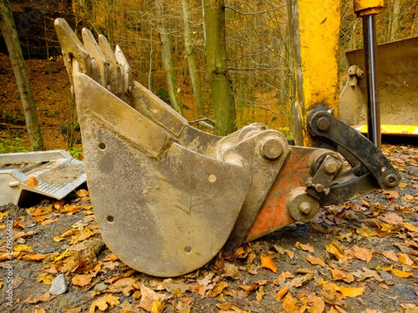 Fototapeta Baggerschaufel