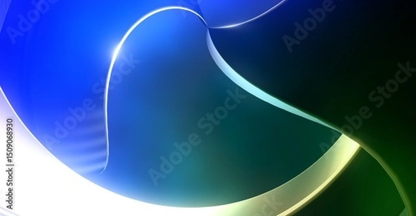 Fototapeta Abstract Dark Background with Glowing Lights