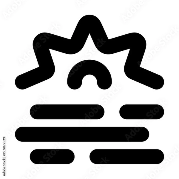Obraz Sun haze icon