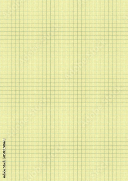 Fototapeta Graph yellow paper texture background.