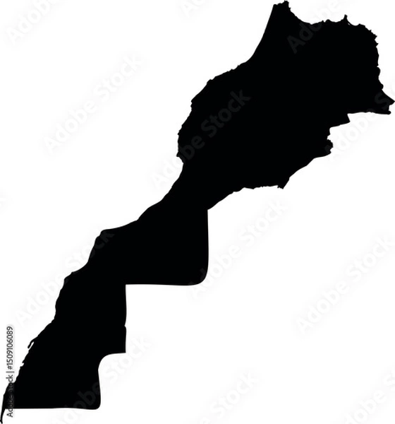 Obraz Morocco Simple Map 