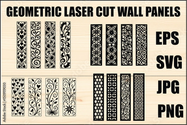 Obraz Geometric laser cut Set  