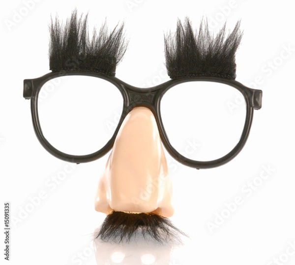 Obraz silly groucho marx style glasses isolated on white